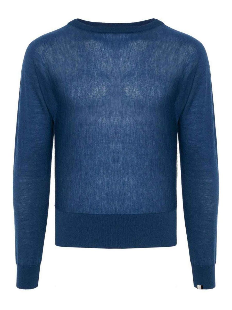 Extreme Cashmere Pull Col Rond - Bleu