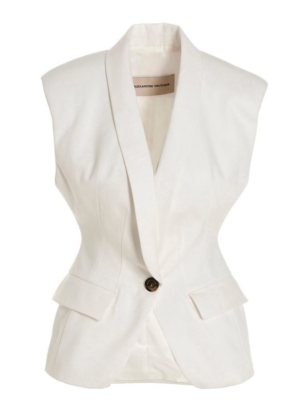 Alexandre Vauthier Gilet - Blanc