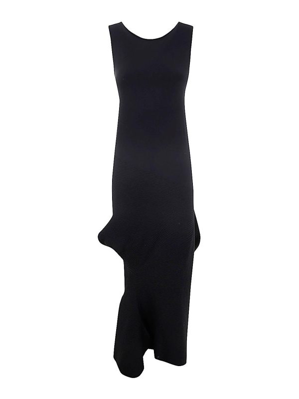 Pleats Please Issey Miyake Maxi Robe - Noir