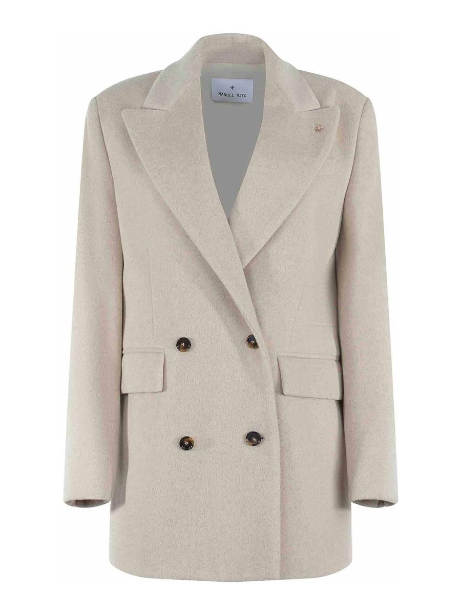 Manuel Ritz Manteau Court - Beige