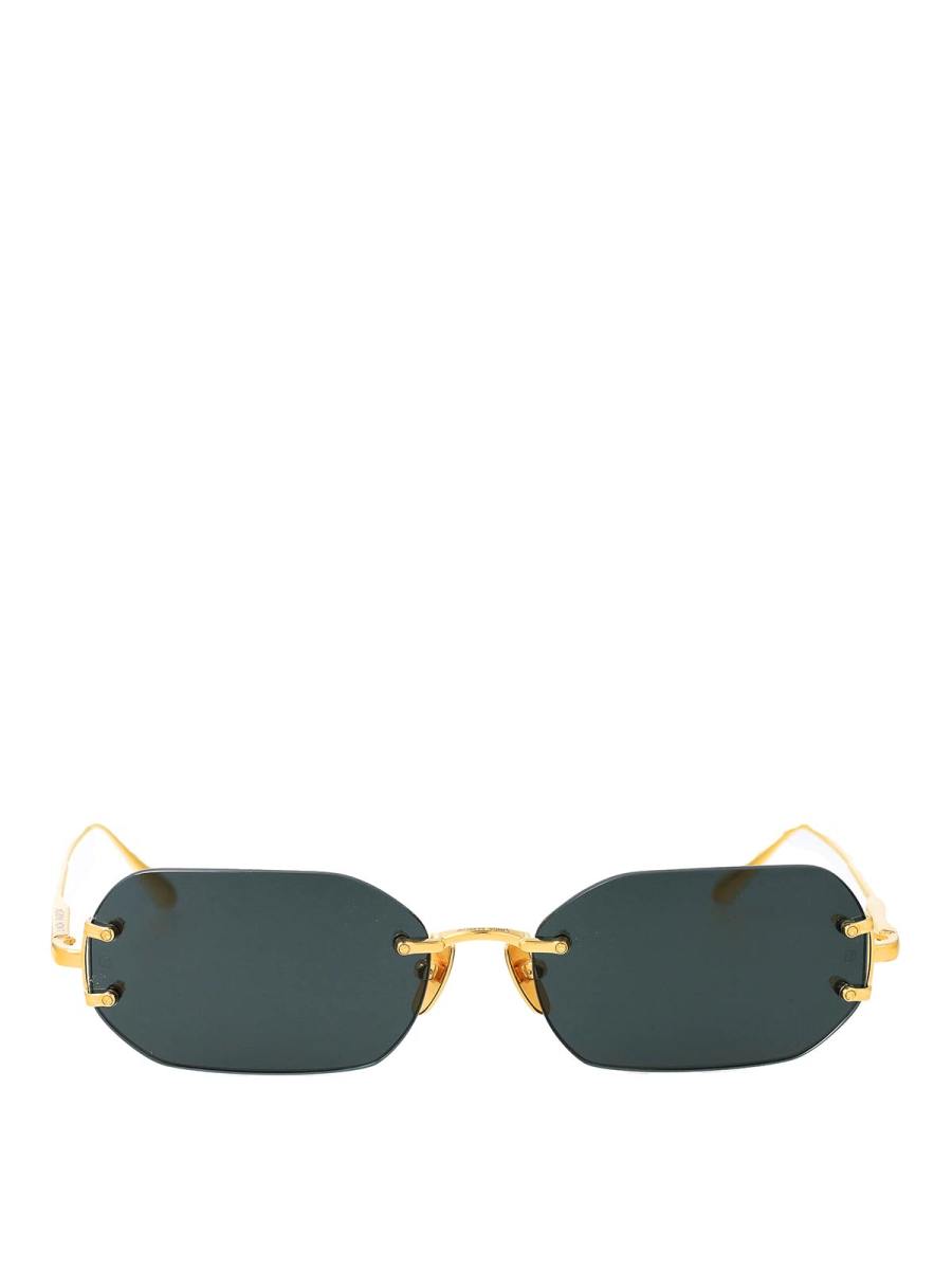 Linda Farrow Lunettes De Soleil - Or