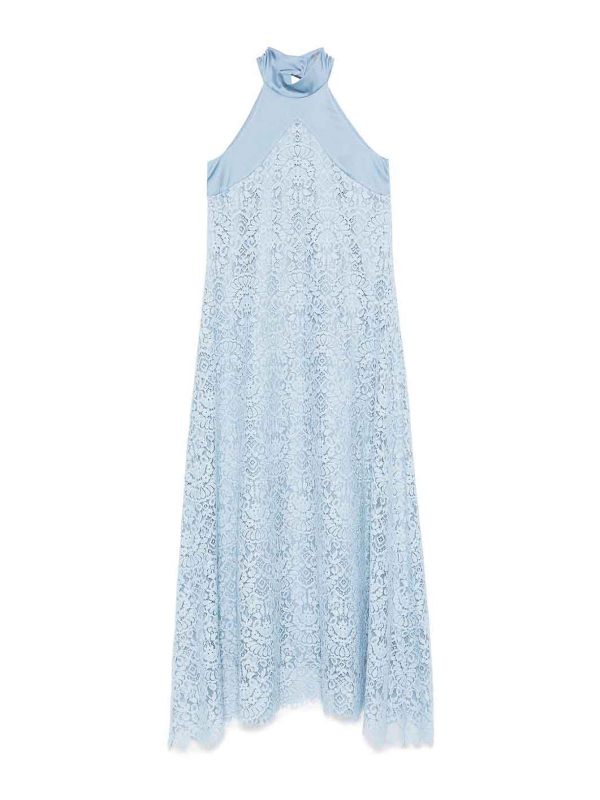 D. Exterior Robe Au Genou - Bleu