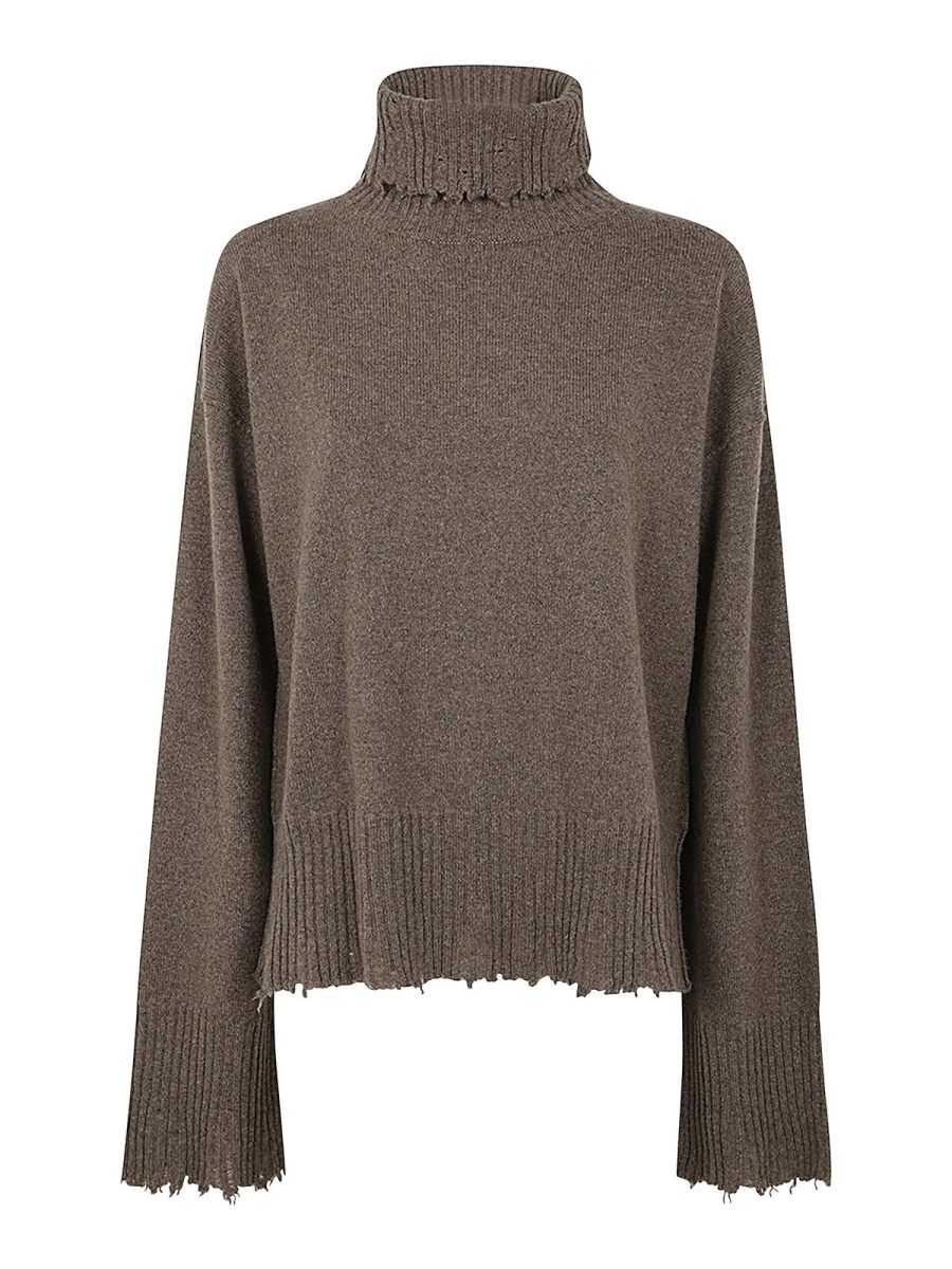 Uma Wang Pull Col Rond - Camel