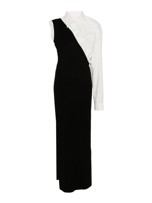 MM6 Maison Margiela Robe Au Genou - Blanc