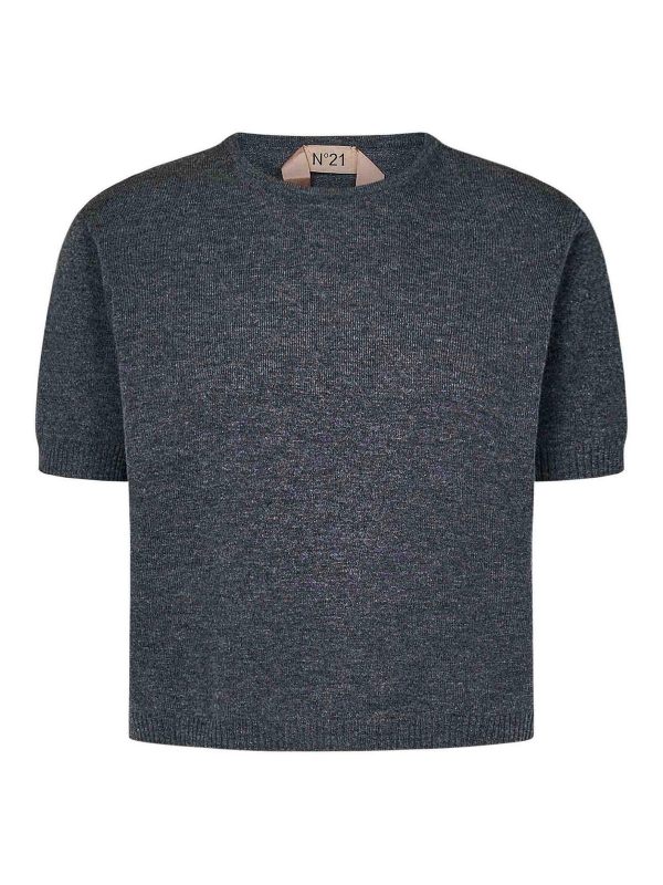 N°21 Pull Col Rond - Gris