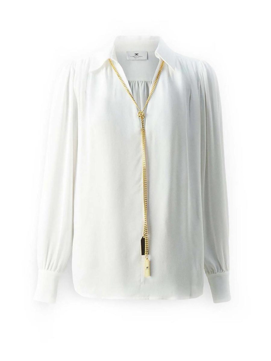 Elisabetta Franchi Chemise - Blanc