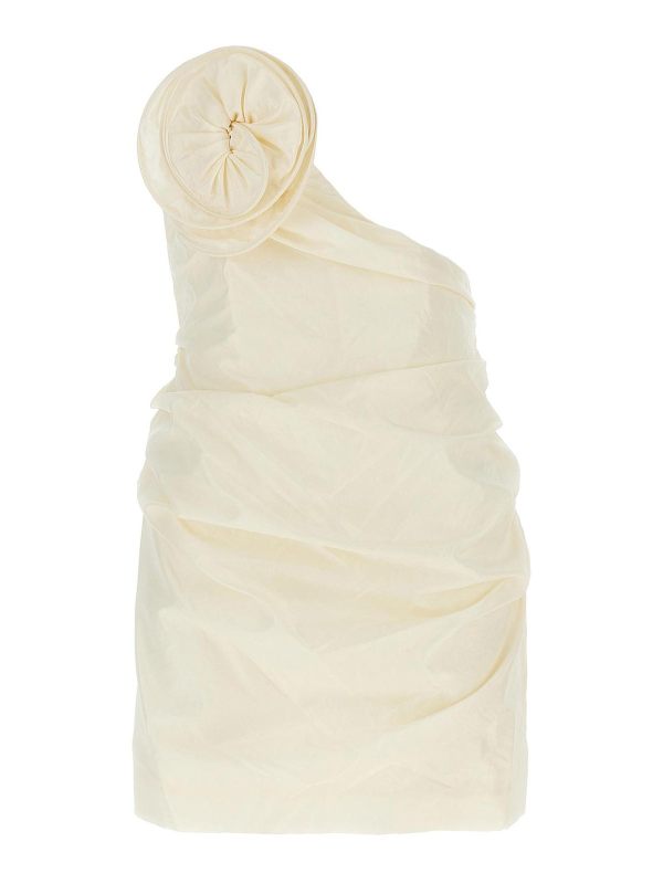 Magda Butrym Robe Au Genou - Blanc