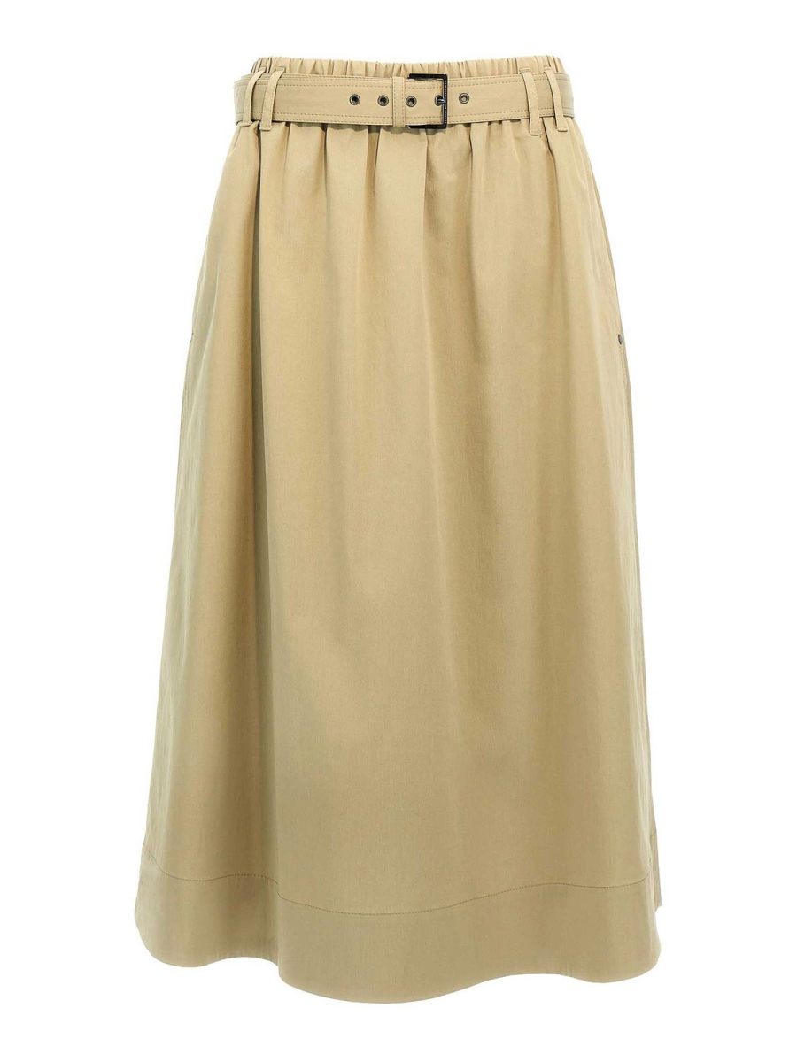 Brunello Cucinelli Jupe Midi - Vert