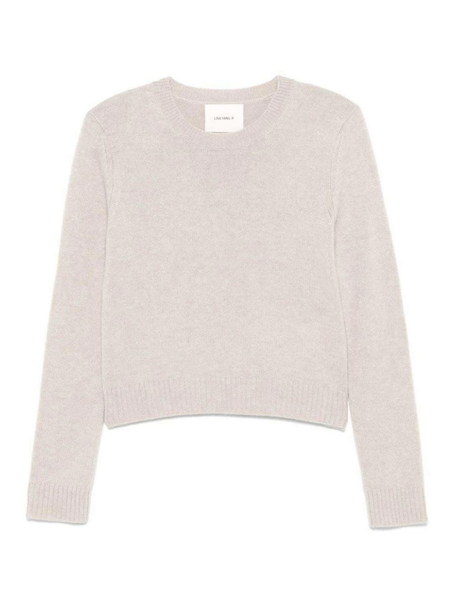 Lisa Yang Pull Col Rond - Beige