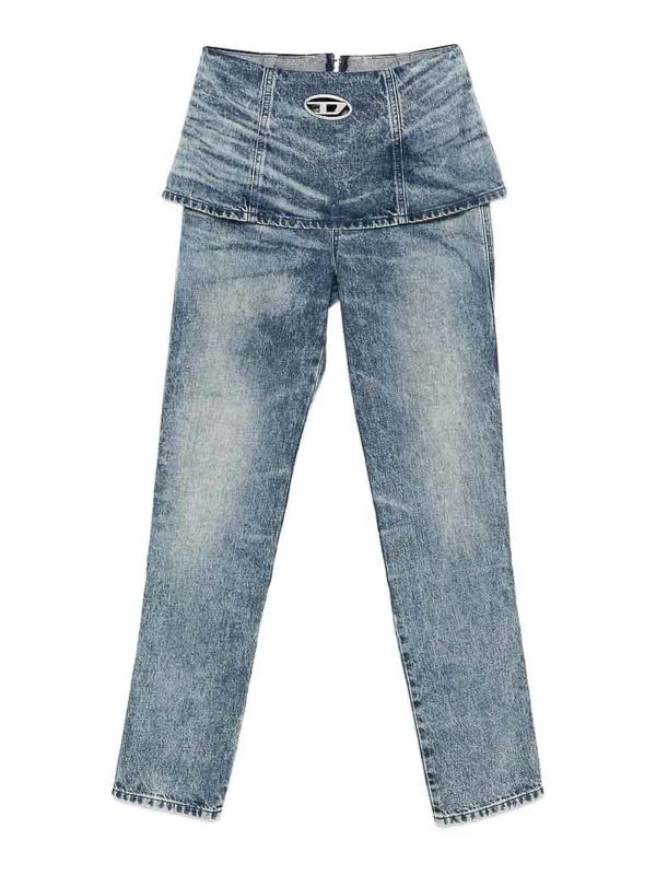 Diesel Jean Droit - Bleu