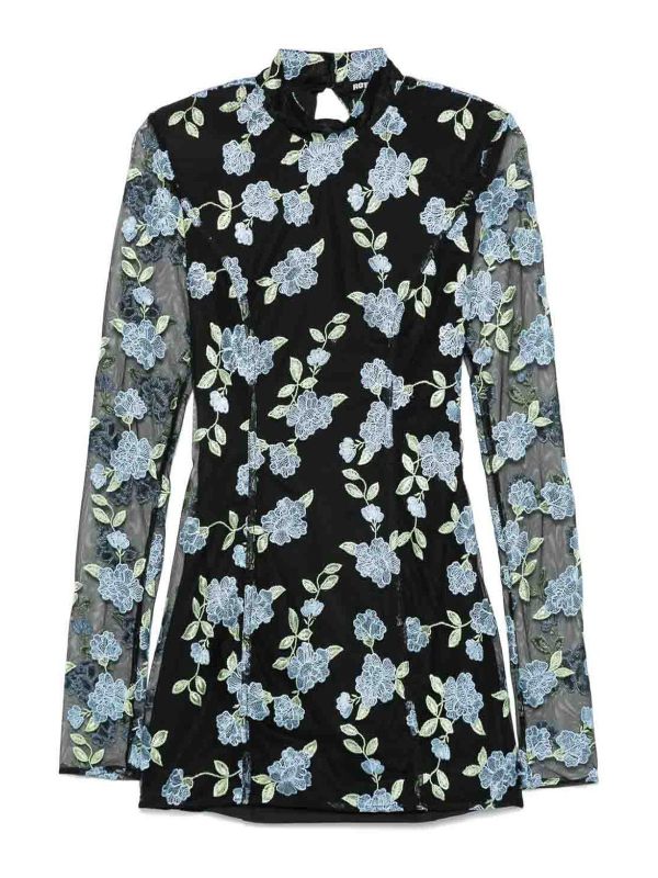 Rotate Birger Christensen Robe Courte - Noir