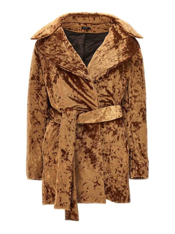 Atlein Manteau Court - Marron
