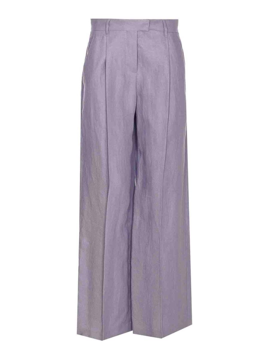 Brunello Cucinelli Pantalons Décontractés - Violet