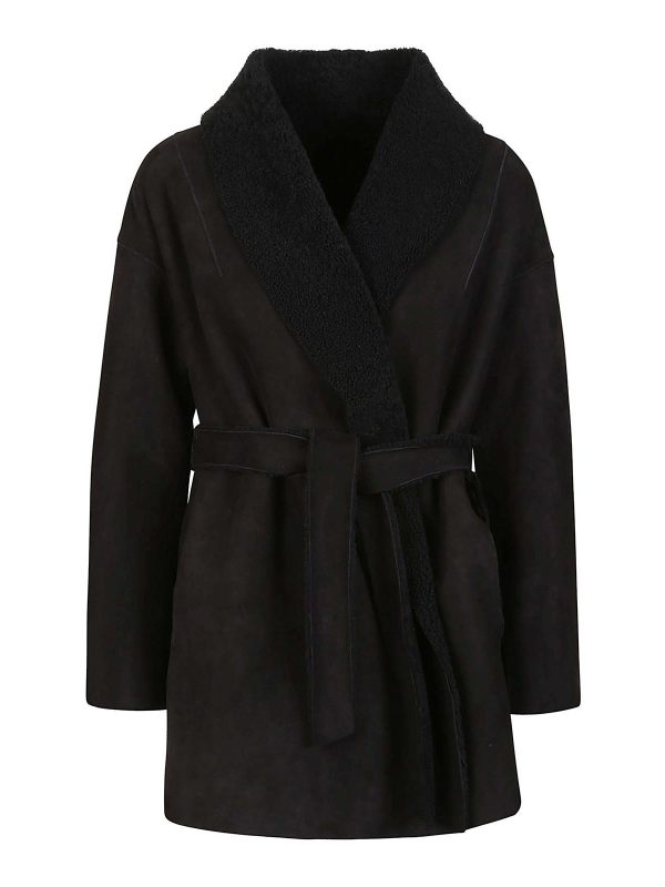 Salvatore Santoro Manteau Court - Noir