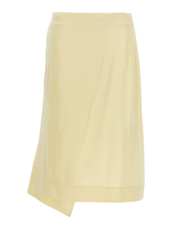 Jil Sander Jupe Midi - Jaune