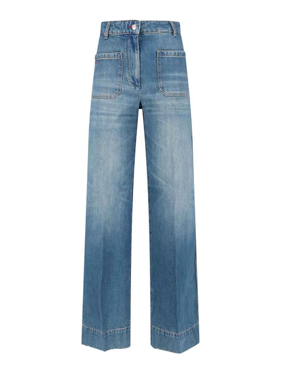 Victoria Beckham Jean Bootcut - Bleu