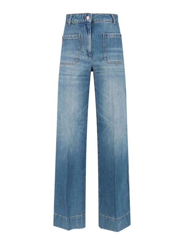 Victoria Beckham Jean Bootcut - Bleu