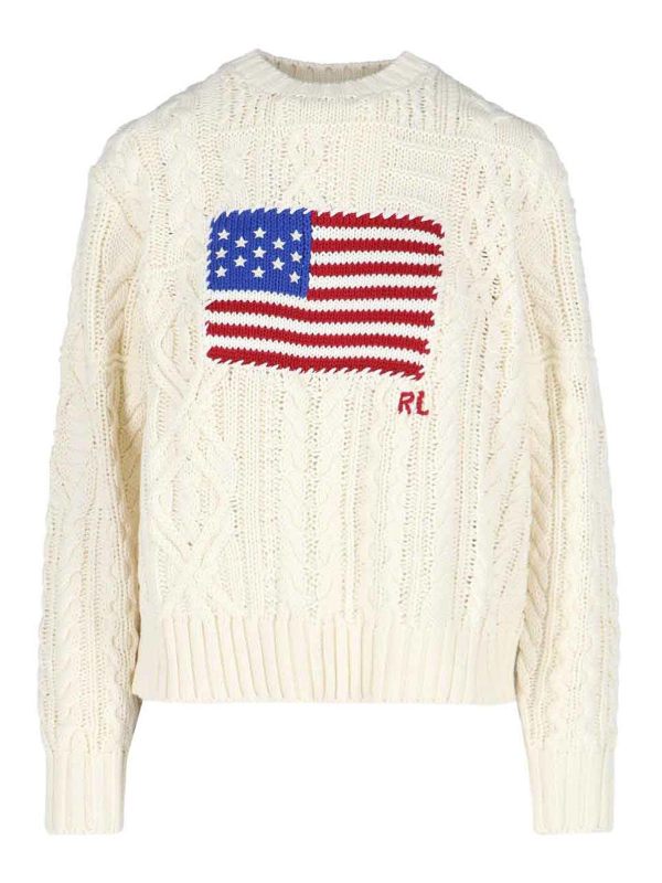 Polo Ralph Lauren Pull Col Bateau - Blanc