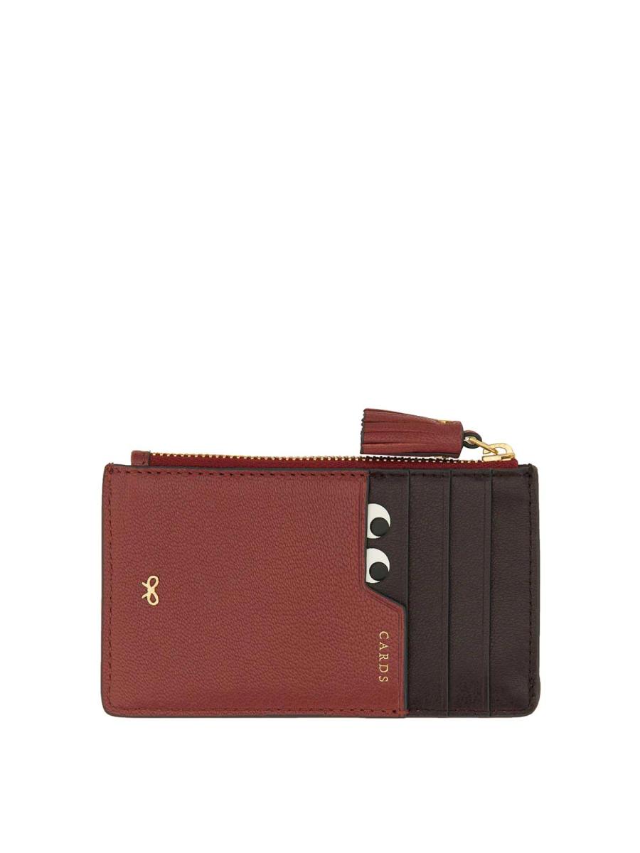 Anya Hindmarch Portefeuilles - Rouge Bru
