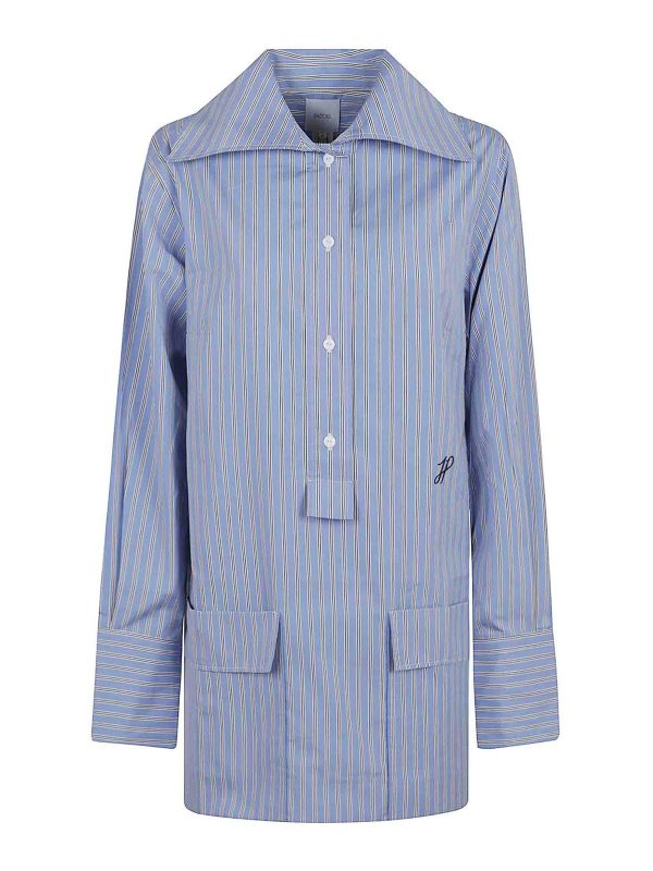 Patou Robe Courte - Bleu