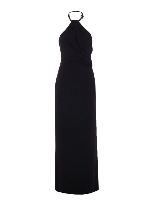 Solace London Maxi Robe - Noir