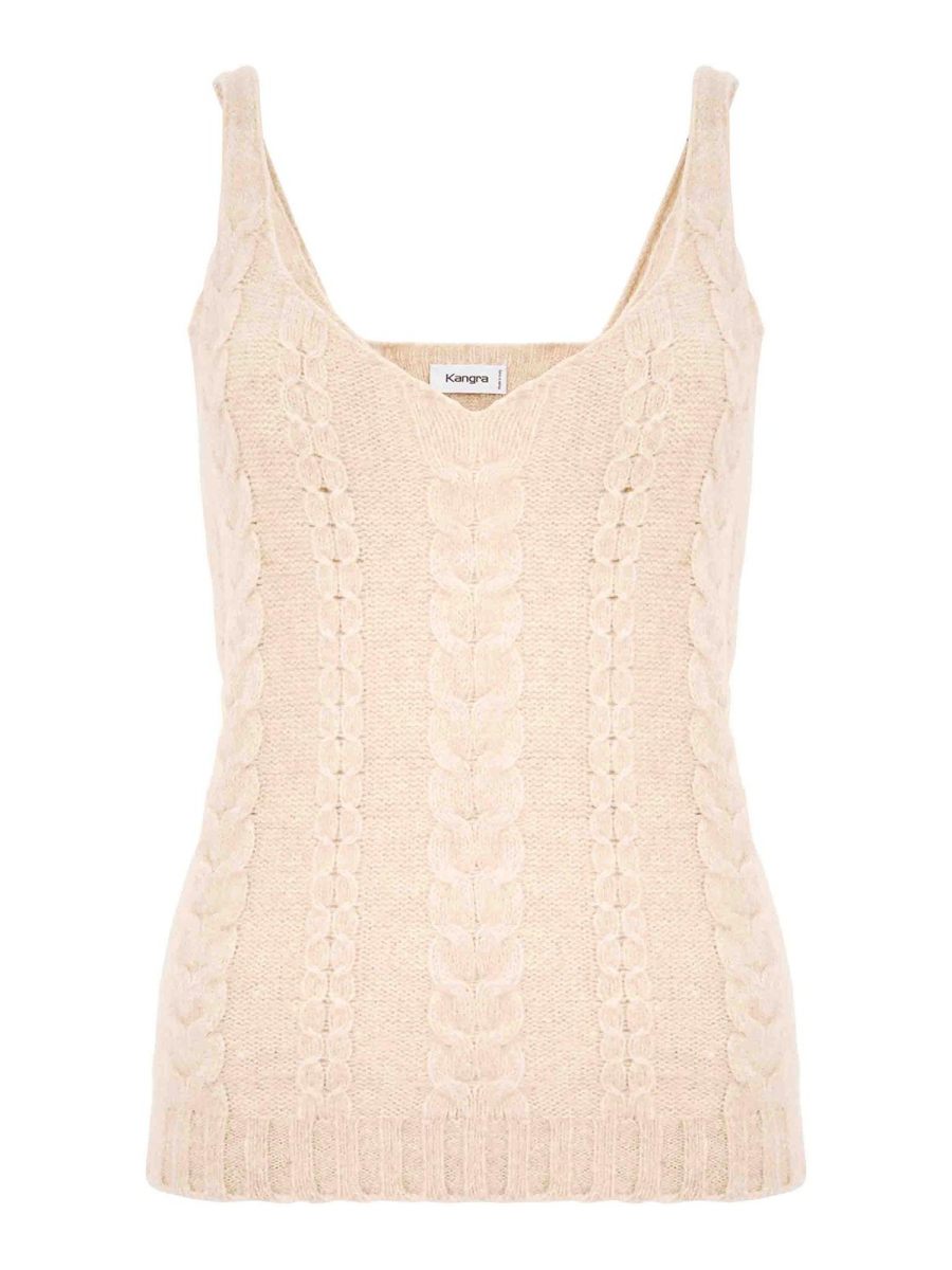 Kangra Cashmere Top - Beige
