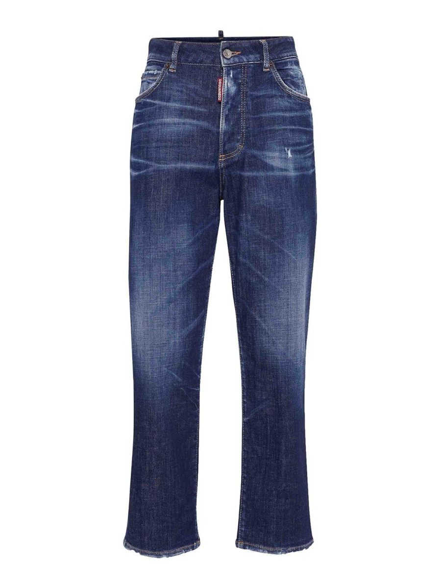 Dsquared2 Jean Droit - Bleu Foncé