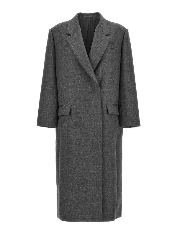 Brunello Cucinelli Manteau Court - Gris