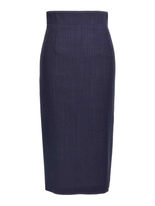 Tagliatore Jupe Midi - Bleu