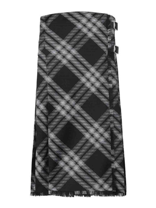 Burberry Robe Au Genou - Noir