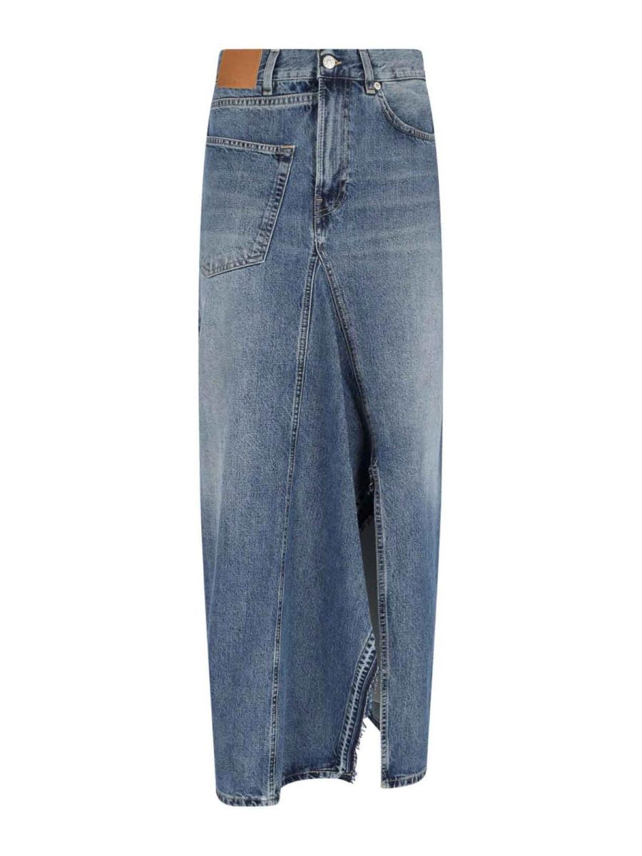 6397 Jupe Longue - Bleu