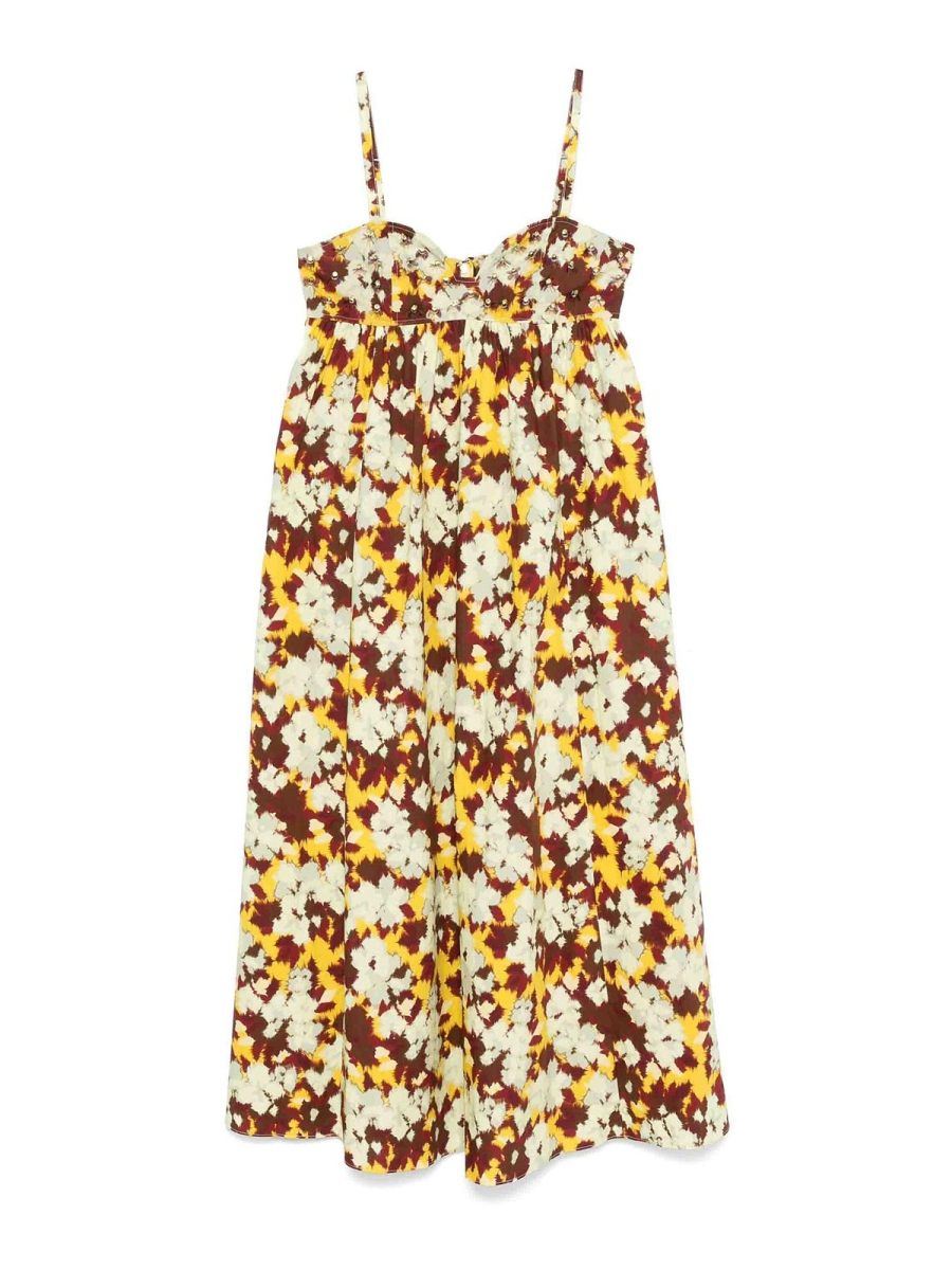 Ulla Johnson Robe Au Genou - Marron