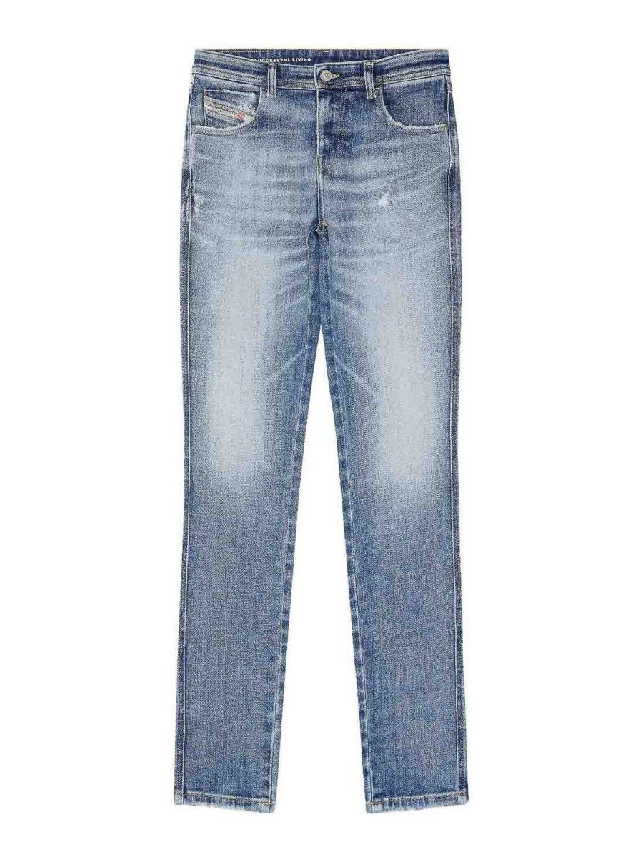 Diesel Jean Droit - Clair Délavé
