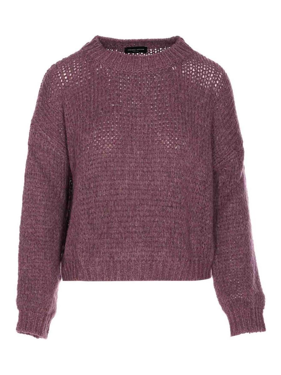 Roberto Collina Pull Col Rond - Violet