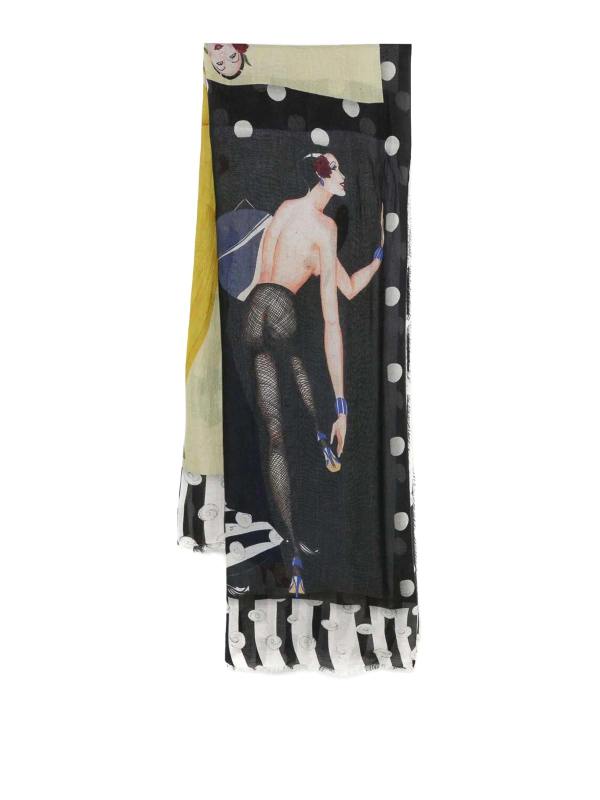 Faliero Sarti Écharpe - Noir