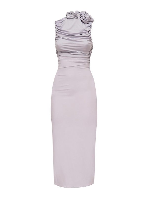 Magda Butrym Robe Au Genou - Violet