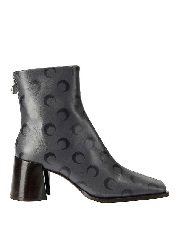 Marine Serre Bottines - Gris