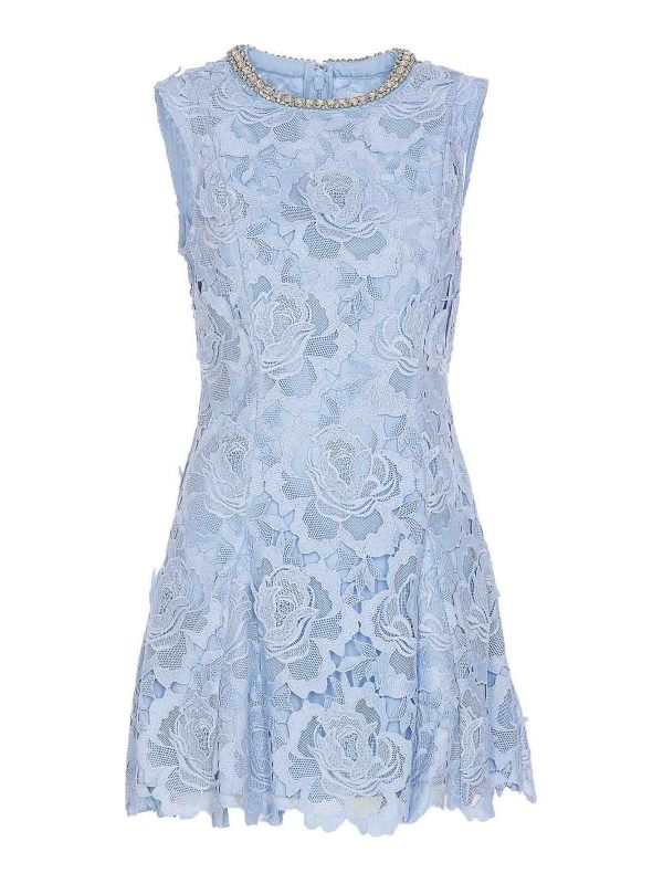Self Portrait Robe Courte - Bleu