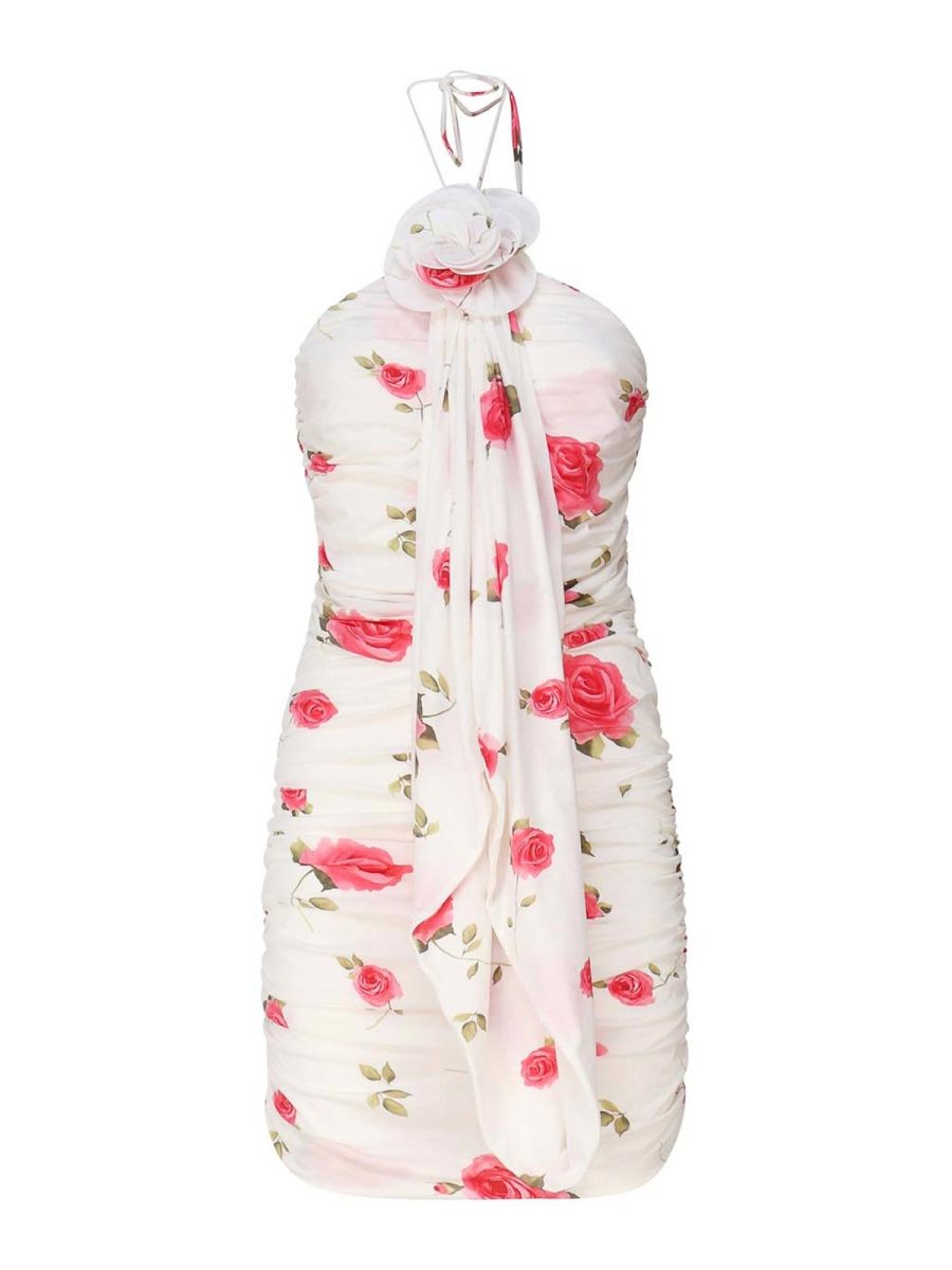 Magda Butrym Robe Au Genou - Blanc