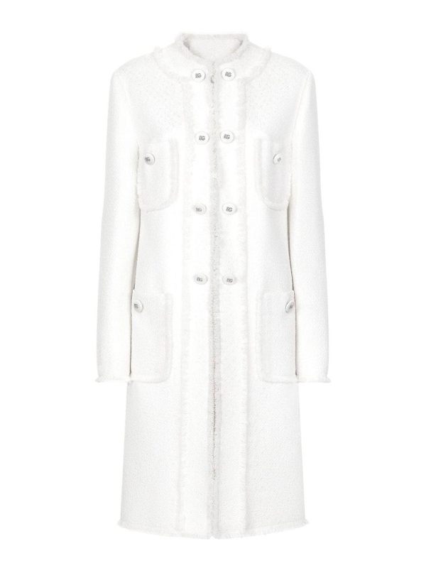 Dolce & Gabbana Manteau Court - Crème