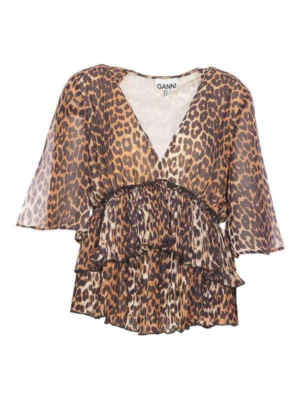 Ganni Blouse - Beige