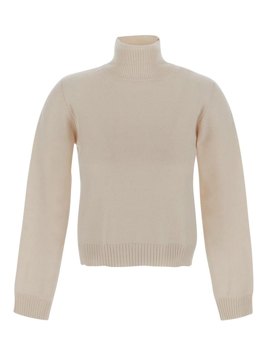 Ballantyne Pull Col Rond - Blanc