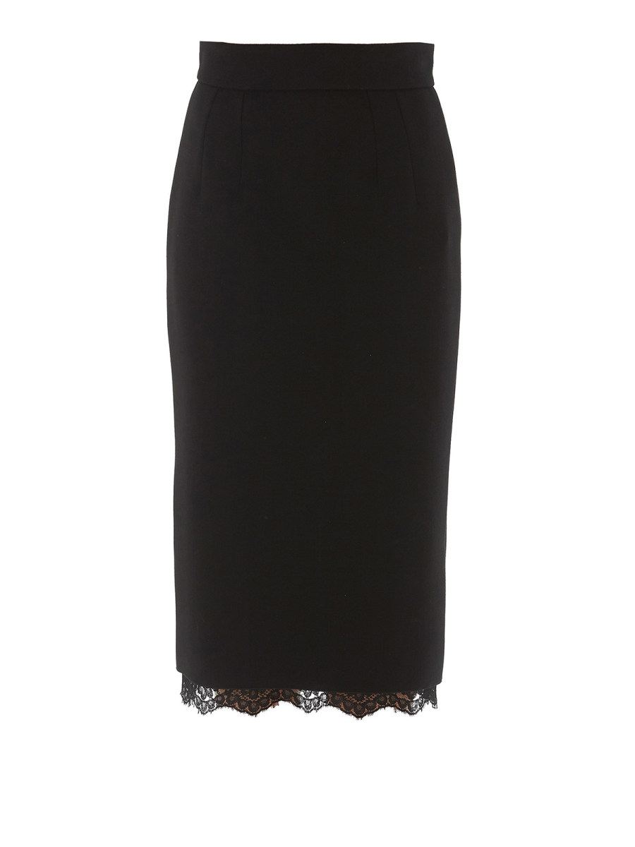 Dolce & Gabbana Jupe Midi - Noir