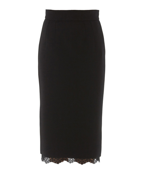 Dolce & Gabbana Jupe Midi - Noir