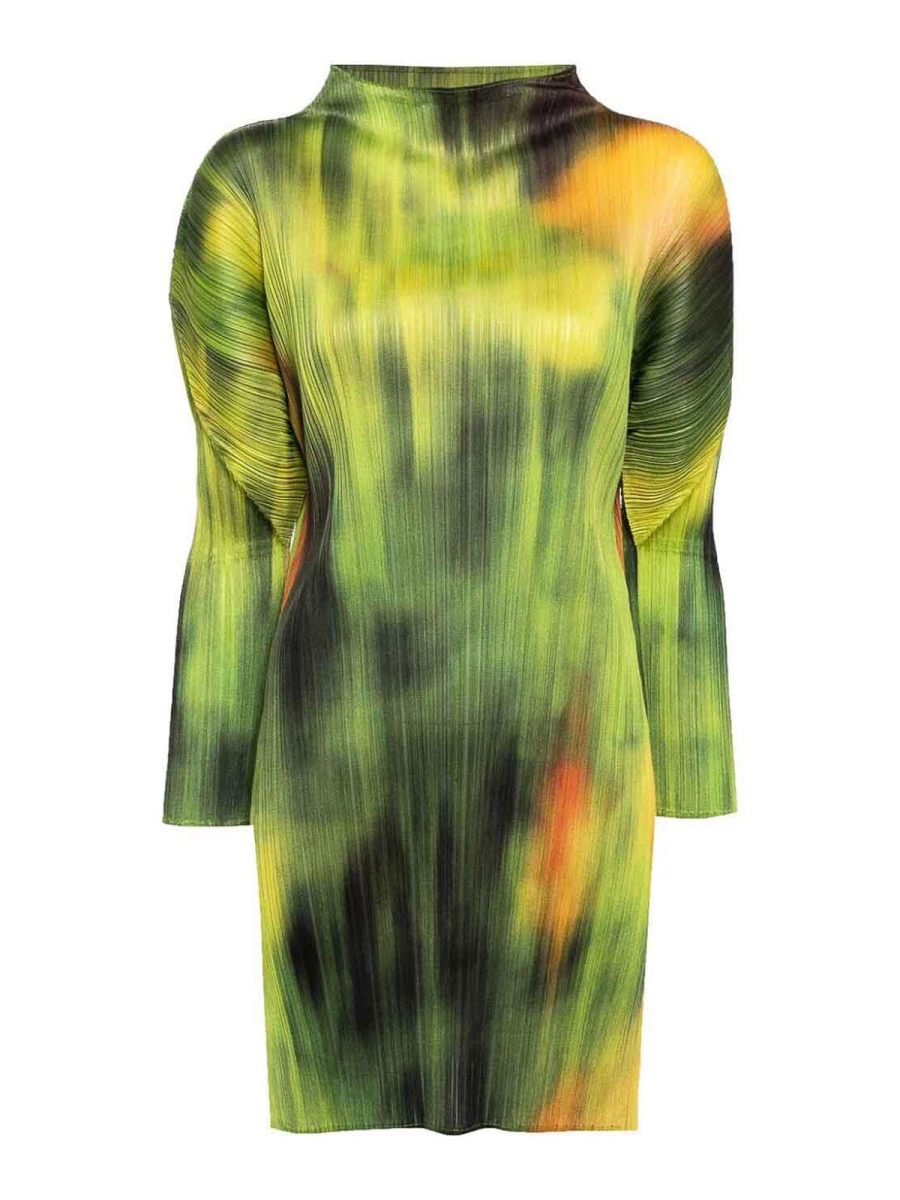 Pleats Please Issey Miyake Maxi Robe - Multicolore
