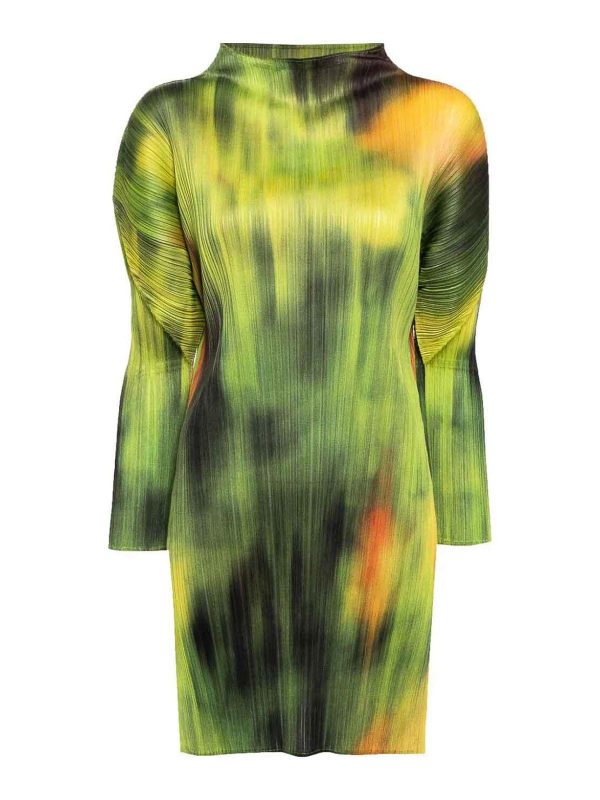 Pleats Please Issey Miyake Maxi Robe - Multicolore