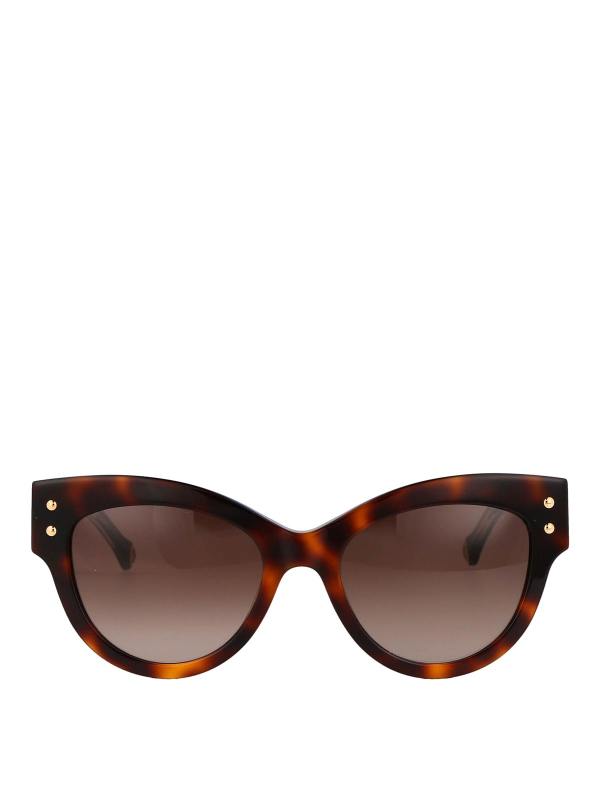 Carolina Herrera Lunettes De Soleil - Marron