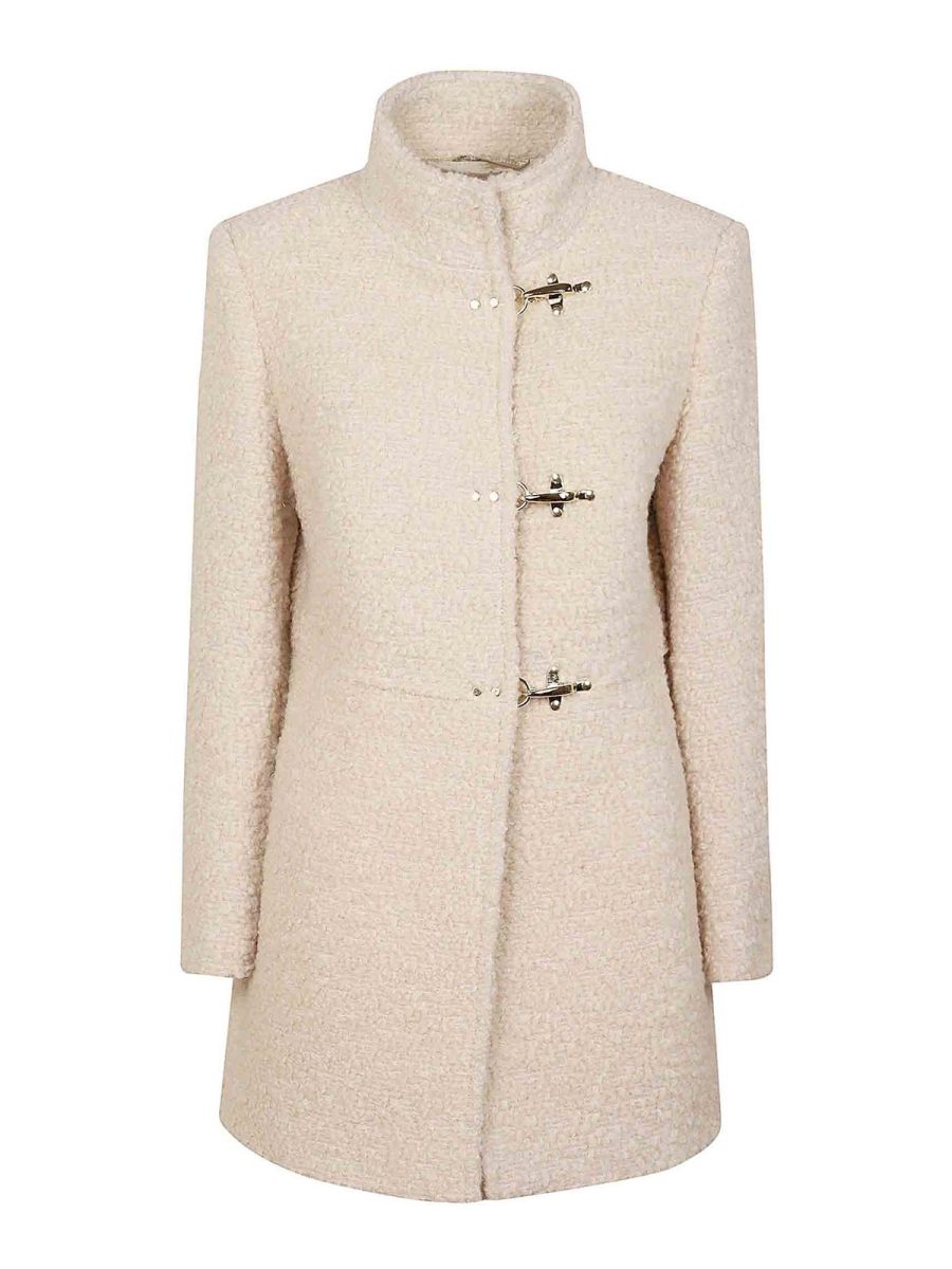 Fay Manteau Court - Blanc