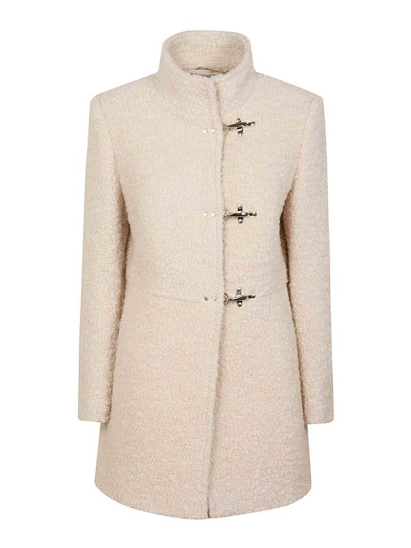 Fay Manteau Court - Blanc