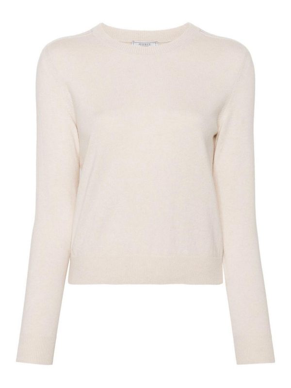 Peserico Pull Col Bateau - Crème